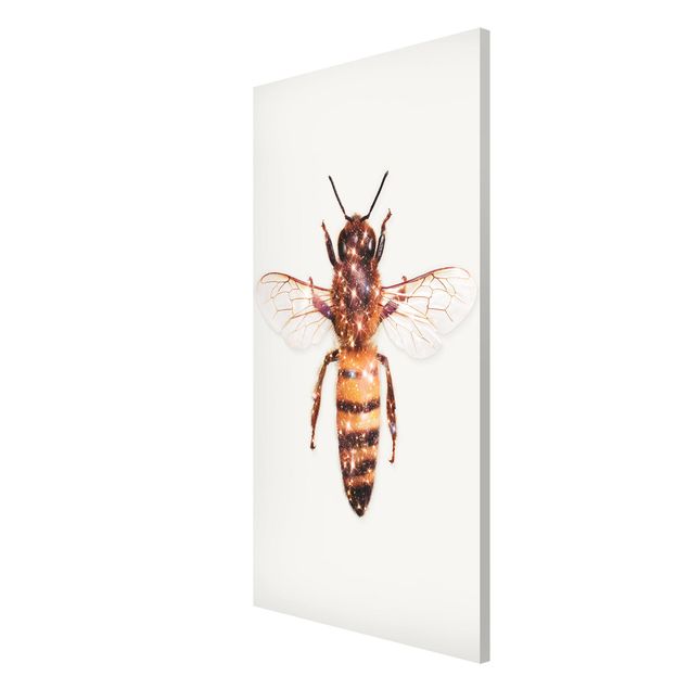 Obrazy nowoczesne pszczoła z brokatem