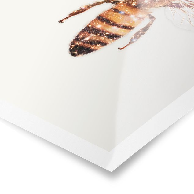 Jonas Loose obrazy pszczoła z brokatem