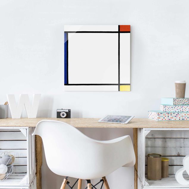 Obrazy na szkle artyści Piet Mondrian - Kompozycja III