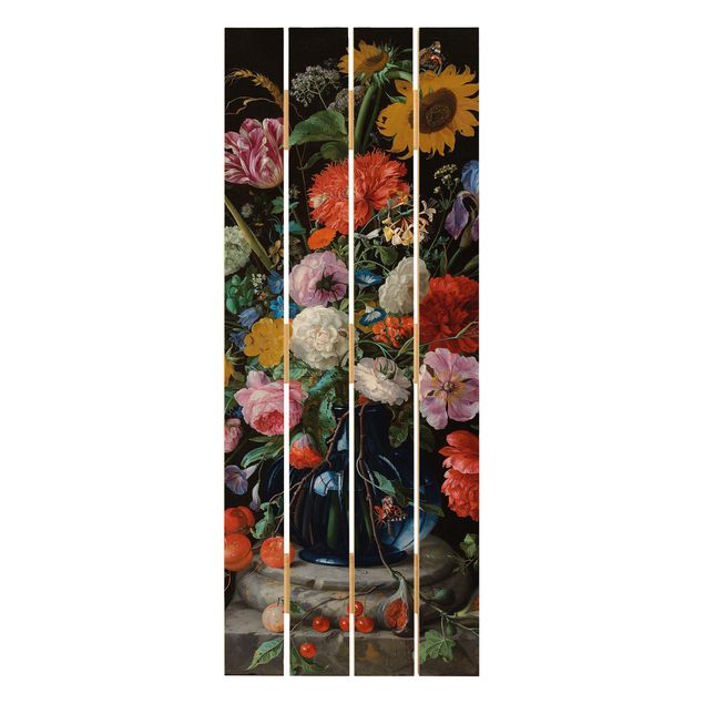 Reprodukcje obrazów Jan Davidsz de Heem - Szklany wazon z kwiatami