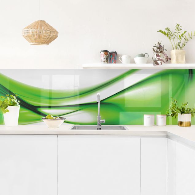Panel szklany do kuchni Green Touch