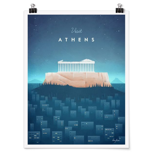 Obrazy retro Plakat podróżniczy - Ateny