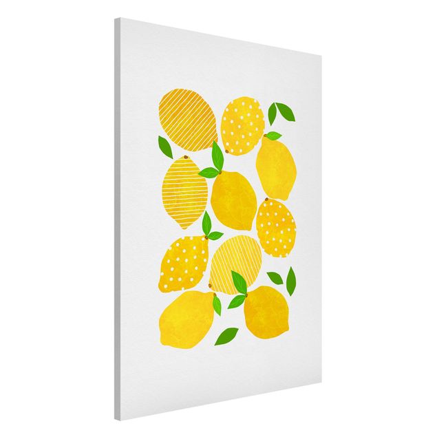 Obrazy z owocami Lemony z kropkami