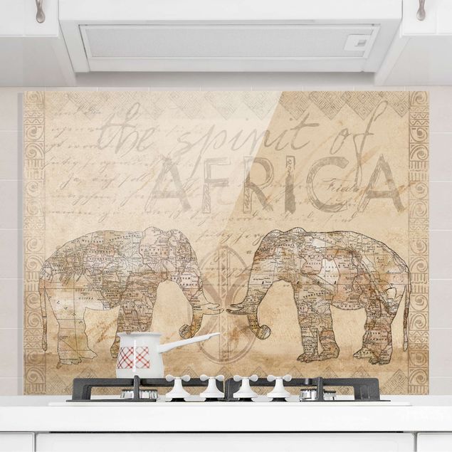 Dekoracja do kuchni Kolaż w stylu vintage - Duch Afryki