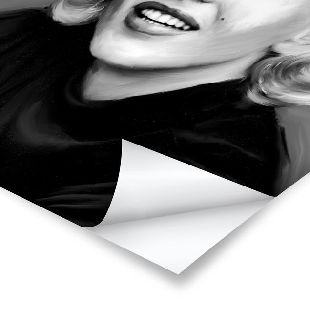 Czarno białe obrazki Marilyn prywatnie