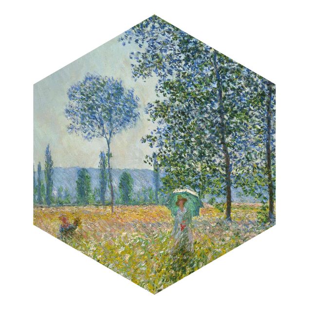 Tapety Claude Monet - Pola na wiosnę