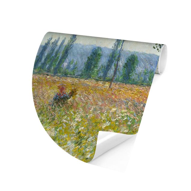 Zielona tapeta Claude Monet - Pola na wiosnę