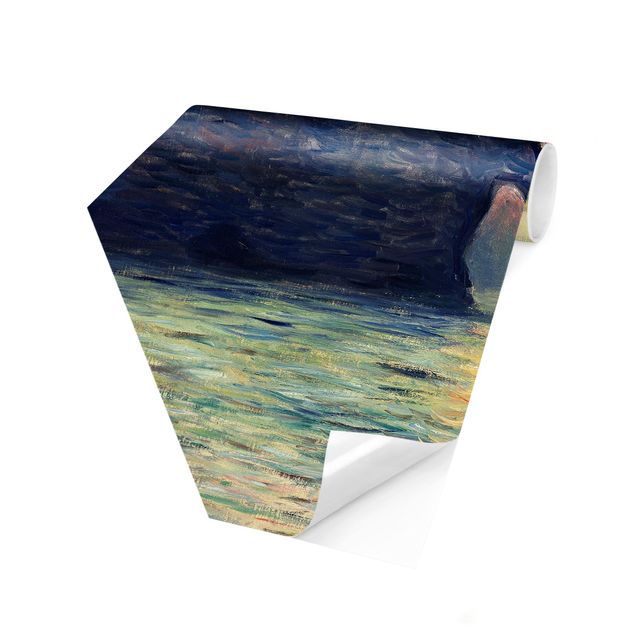 Tapeta krajobrazy Claude Monet - Zachód słońca w skałach