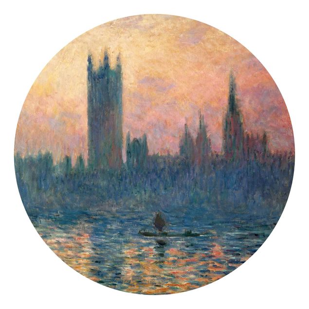 Fototapety zachód słońca Claude Monet - Zachód słońca w Londynie