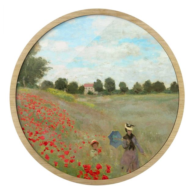 Obrazy w ramie do korytarzu Claude Monet - Poppy Field At Argenteuil