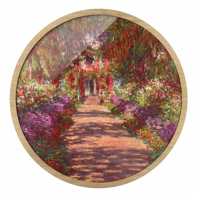 Obrazy do salonu nowoczesne Claude Monet - Pathway In Monet's Garden At Giverny
