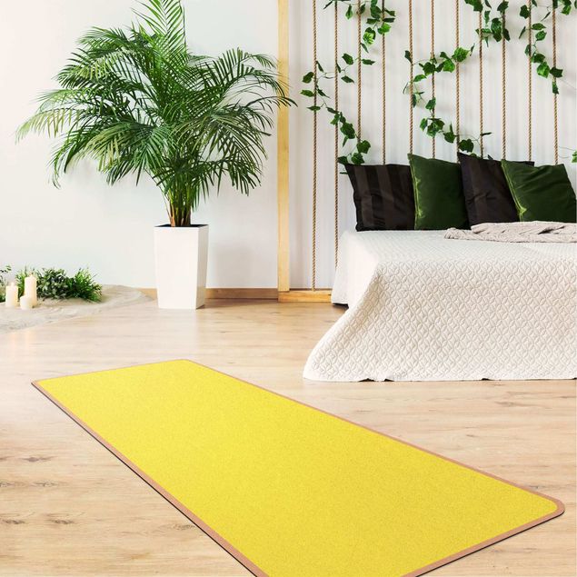 nowoczesny dywan Kolor żółty cytrynowy