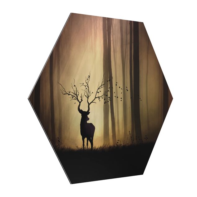 Obraz z jeleniem Władca lasu