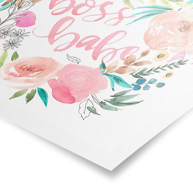 Obrazy na ścianę Pink Blossoms - Boss Babe