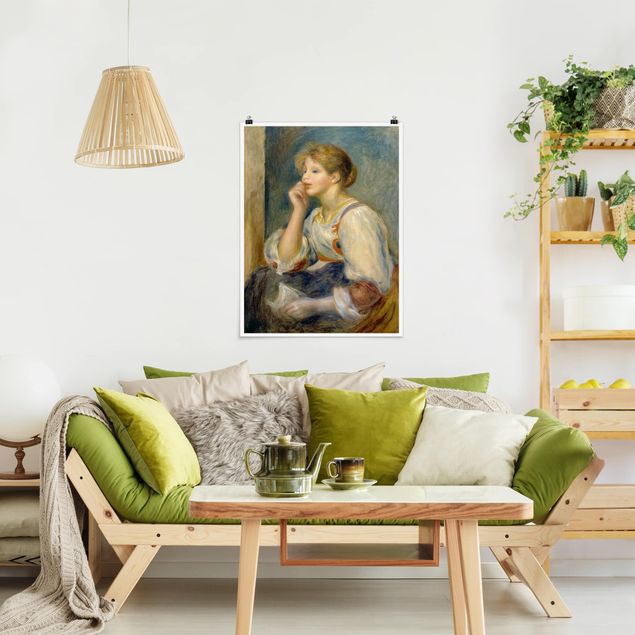 Obrazy do salonu nowoczesne Auguste Renoir - Młoda dziewczyna z listem