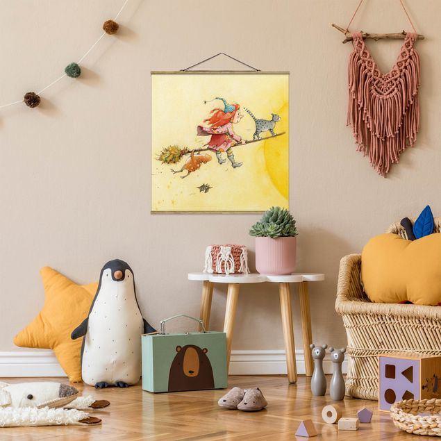 Żółty obraz Frida i kot pumpernikiel