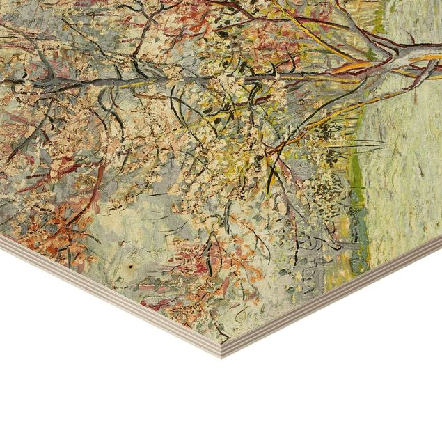 Reprodukcje dzieł sztuki Vincent van Gogh - Kwitnące drzewa brzoskwiniowe