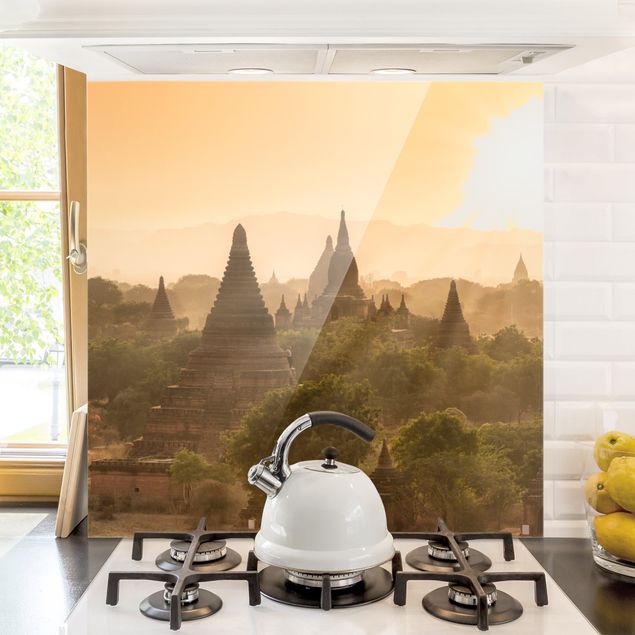 Dekoracja do kuchni Zachód słońca nad Baganem