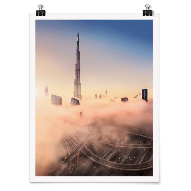Obrazy nowoczesne Niebiańska panorama Dubaju