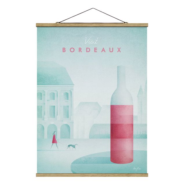 Obraz turkusowy Plakat podróżniczy - Bordeaux