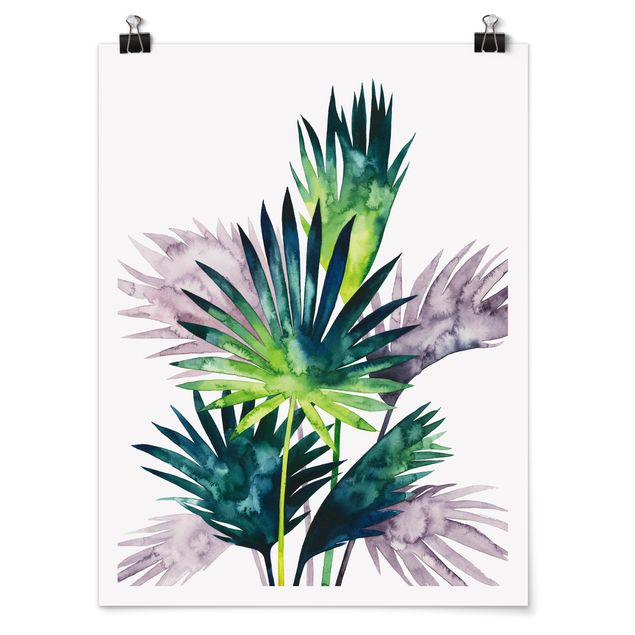 Zielony obraz Egzotyczne liście - Fan Palm