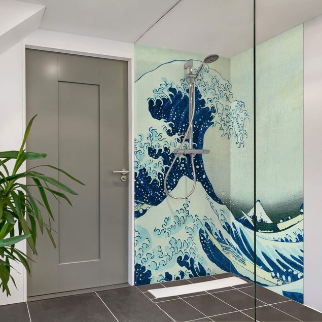 Panele ścienne do łazienki pod prysznic Katsushika Hokusai - The Great Wave At Kanagawa