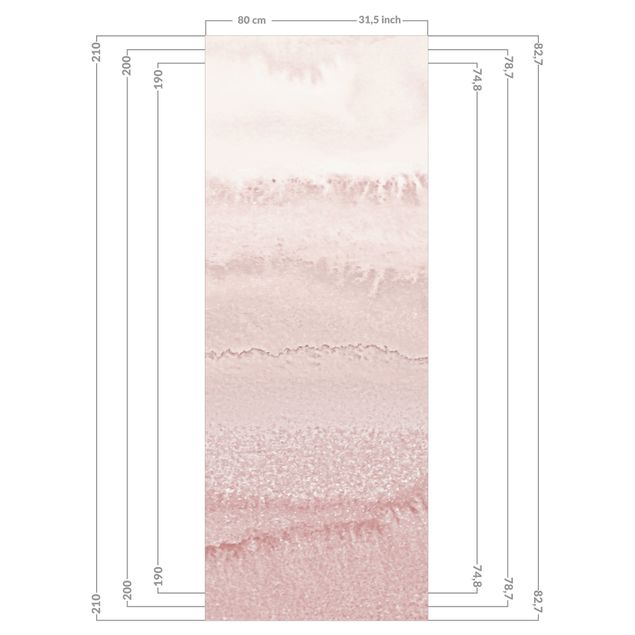 Tylna ścianka prysznicowa - Play Of Colours In Light Pink
