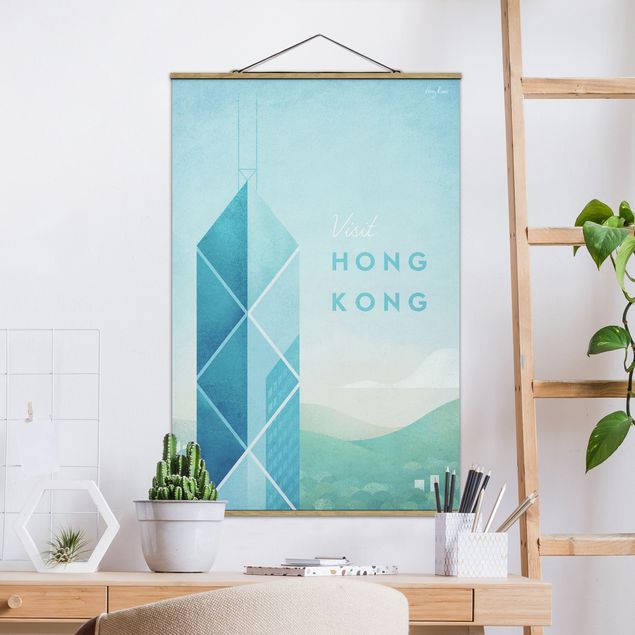 Obrazy Azja Plakat podróżniczy - Hongkong