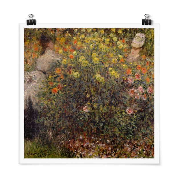 Obrazy nowoczesne Claude Monet - Ogród kwiatowy