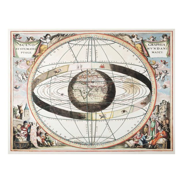 Nowoczesne obrazy do salonu Antyczny zabytkowy atlas gwiazd