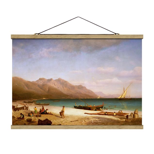 Obrazy nowoczesny Albert Bierstadt - Zatoka Salerno