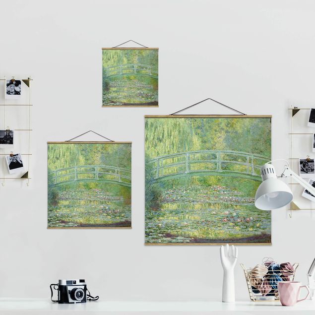 Zielony obraz Claude Monet - Mostek japoński