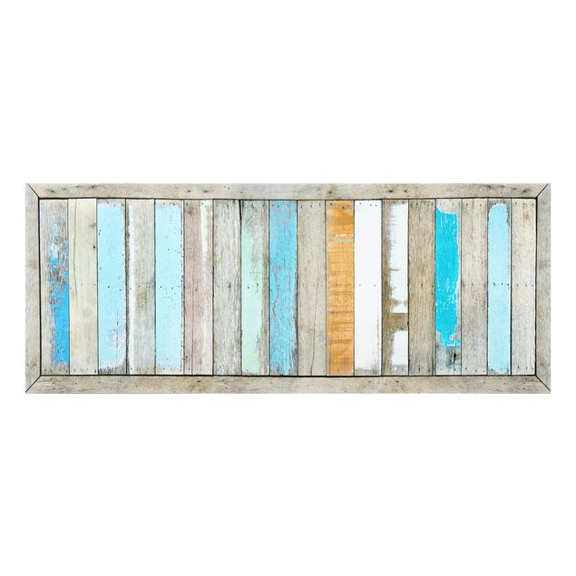 Panel szklany do kuchni - Półki z morza