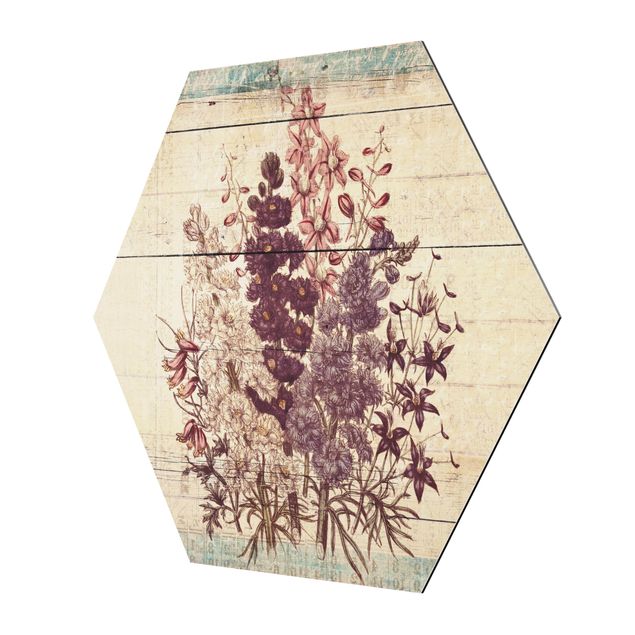 Obrazy motywy kwiatowe Bukiet botaniczny w stylu vintage