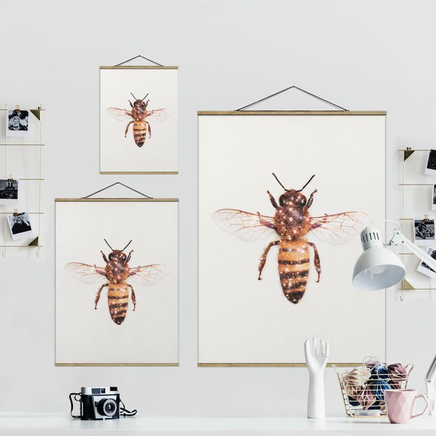 Jonas Loose obrazy pszczoła z brokatem