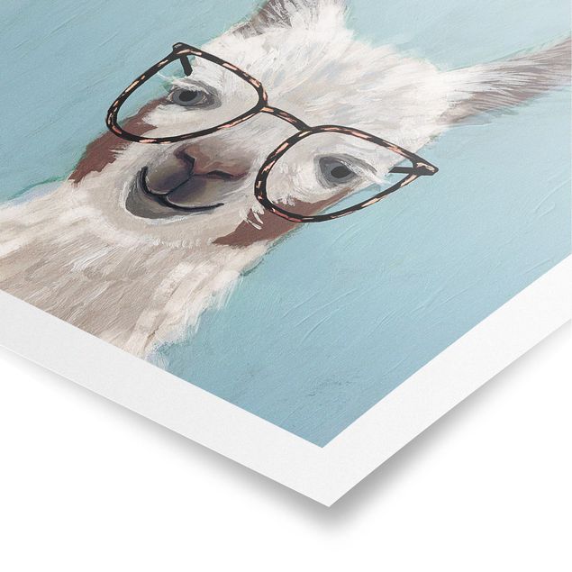 Obrazy nowoczesny Llama w okularach II
