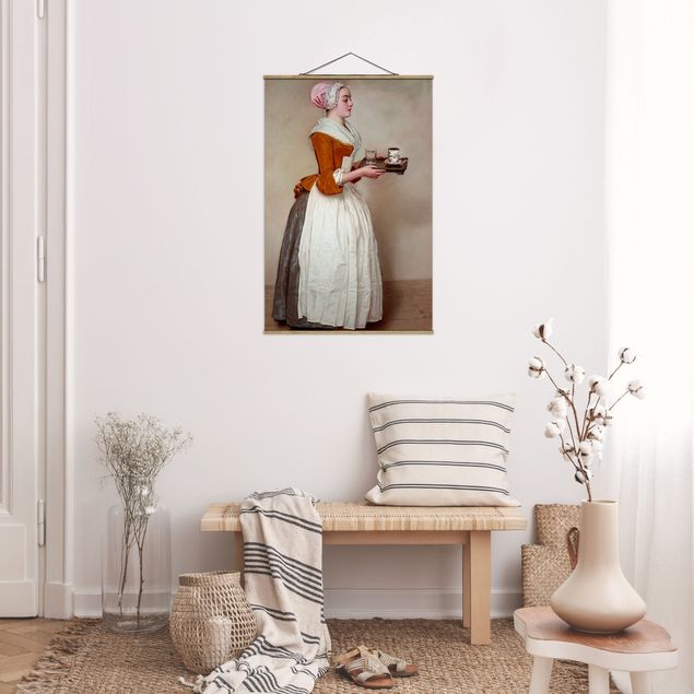 Obrazy do salonu Jean Etienne Liotard - Dziewczyna z czekolady