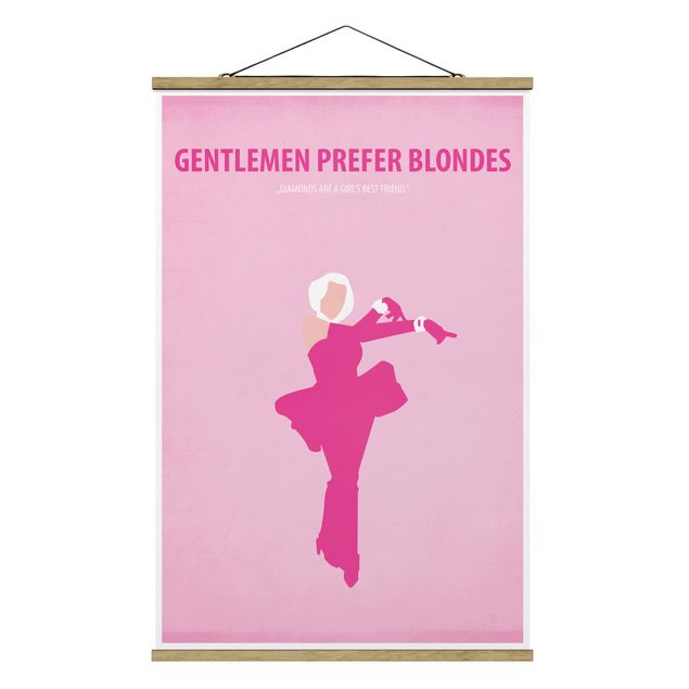 Obrazy portret Plakat filmowy Dżentelmeni wolą blondynki II