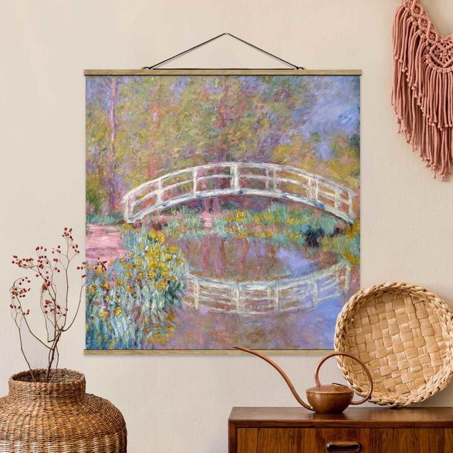 Plakat z wieszakiem - Claude Monet - Most Moneta w ogrodzie