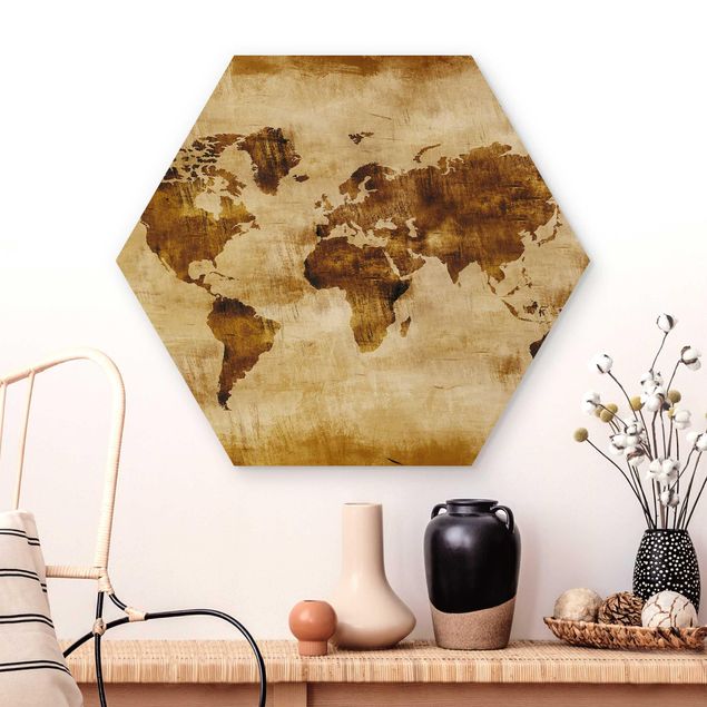 Dekoracja do kuchni Nr CG75 Mapa świata