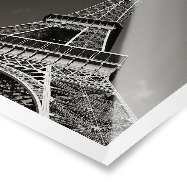 Czarno białe obrazki Wieża Eiffla