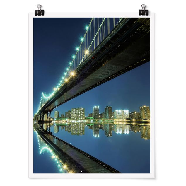 Obrazy Nowy Jork Abstrakcyjny most Manhattan