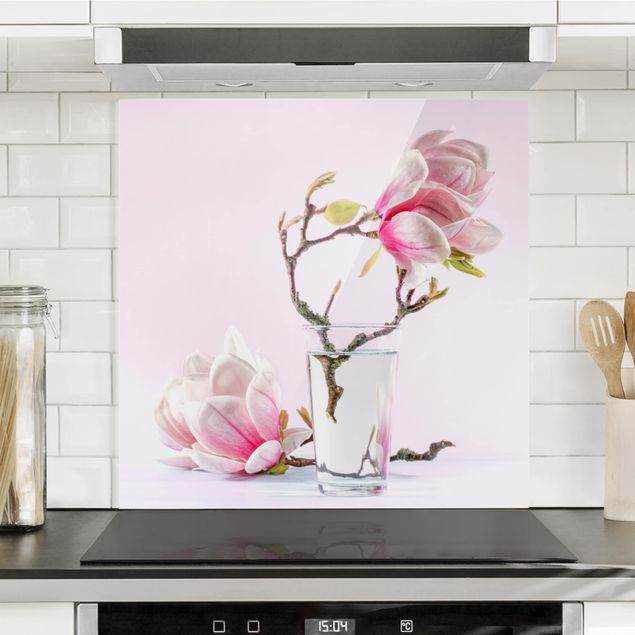 Dekoracja do kuchni Magnolia w szklance
