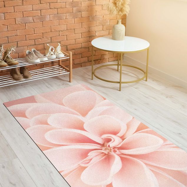 nowoczesny dywan Dahlia w pastelowym różu