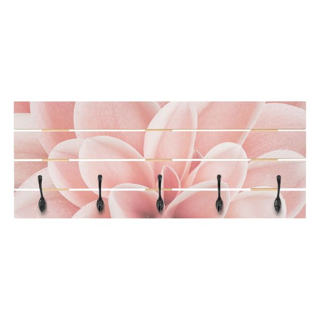 Wieszak ścienny - Dahlia Różowe płatki z detalami