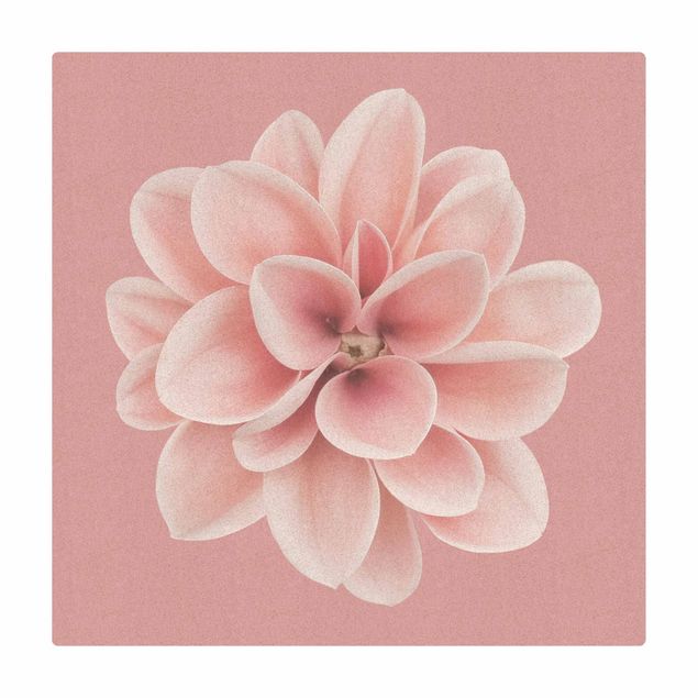 Mata korkowa - Dahlia Różowy różowy z wyśrodkowanym kwiatem