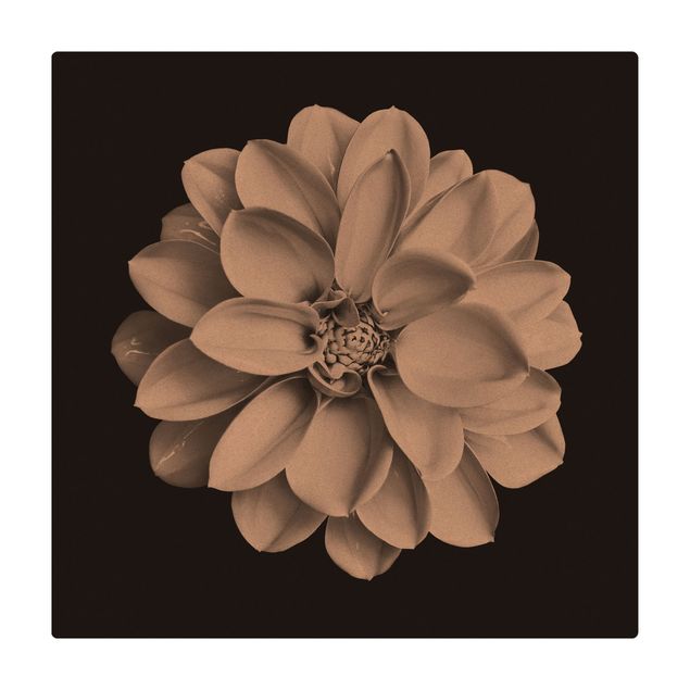Mata korkowa - Dahlia czarno-biały