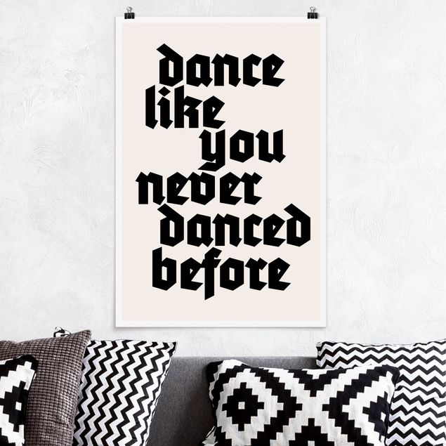 Obrazy do salonu nowoczesne Tańcz jak nigdy dotąd