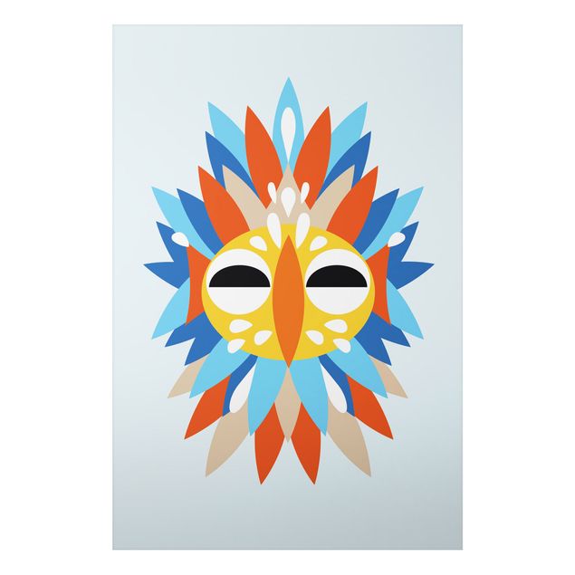 Obrazy nowoczesne Kolaż Etno Maska - Papuga