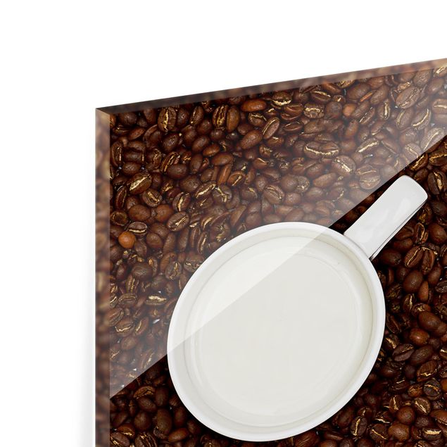 Panel szklany do kuchni - Kawa mleczna